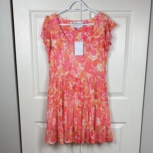 NWT Smith & Quinn Delaney Sheer Dusk Flora Dress - S